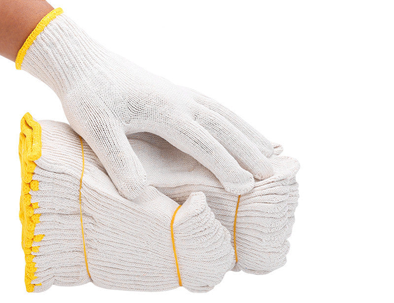 Cotton Yarn Anti-cutting Site Repair Work Cotton Thread Gloves Protective Supplies