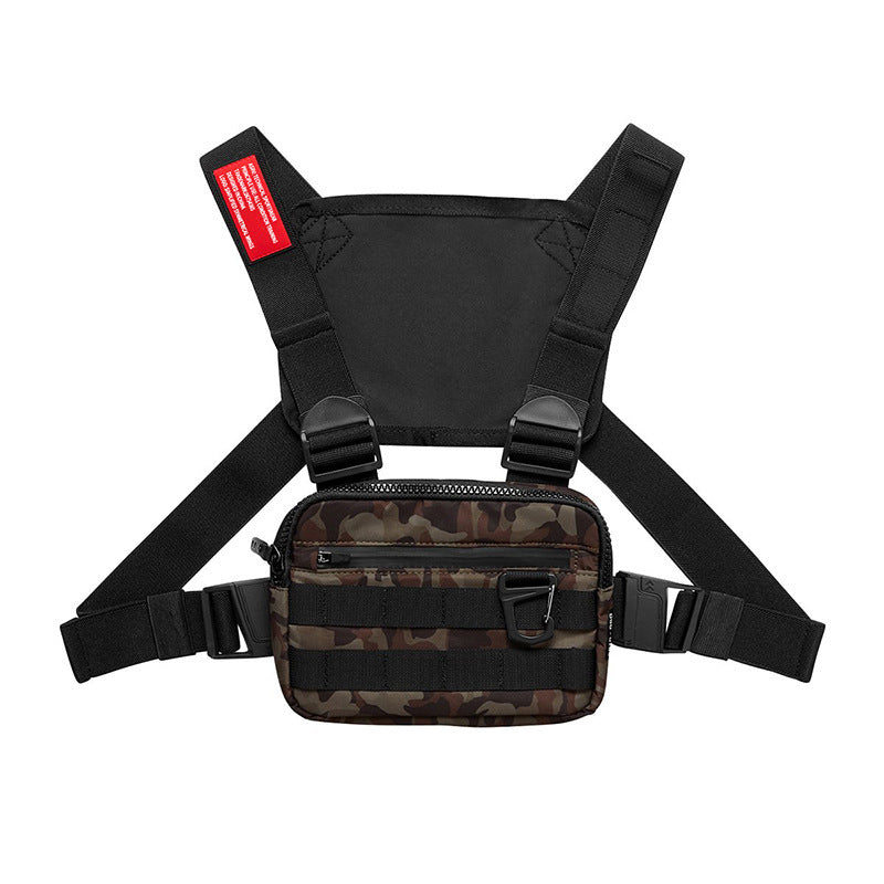 Multi-function Black Adjustable Tactical Custom Vest Chest Rig Bags