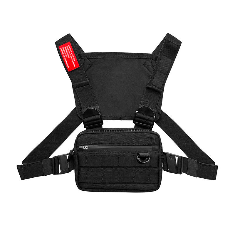 Multi-function Black Adjustable Tactical Custom Vest Chest Rig Bags